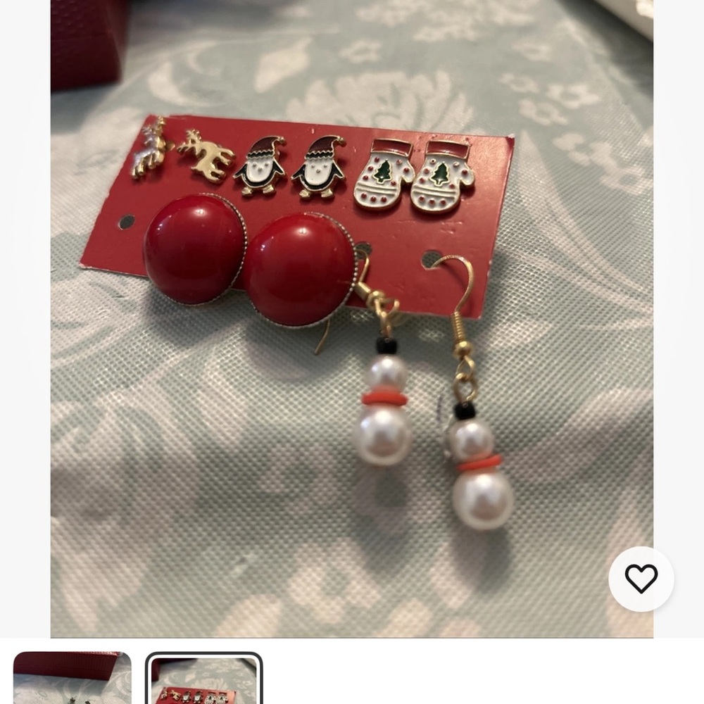 CHRISTMAS earrings oh what fun